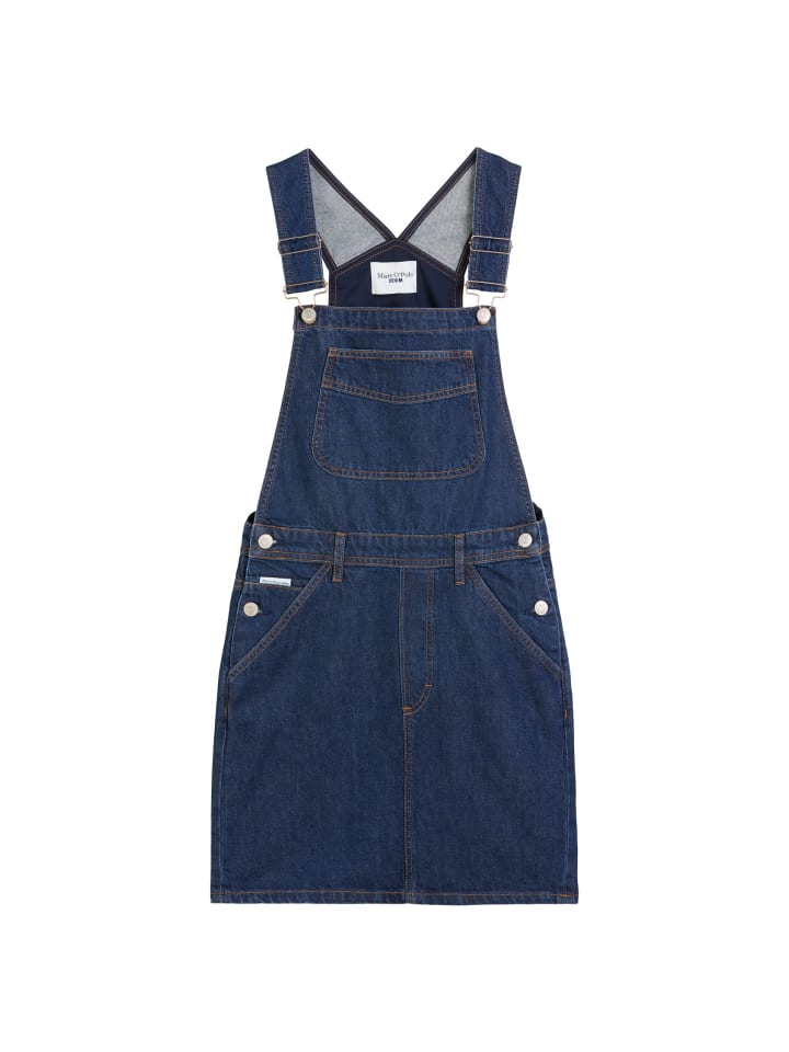 

Marc O'Polo DENIM Короткое свободное платье-сарафан темно-синего цвета