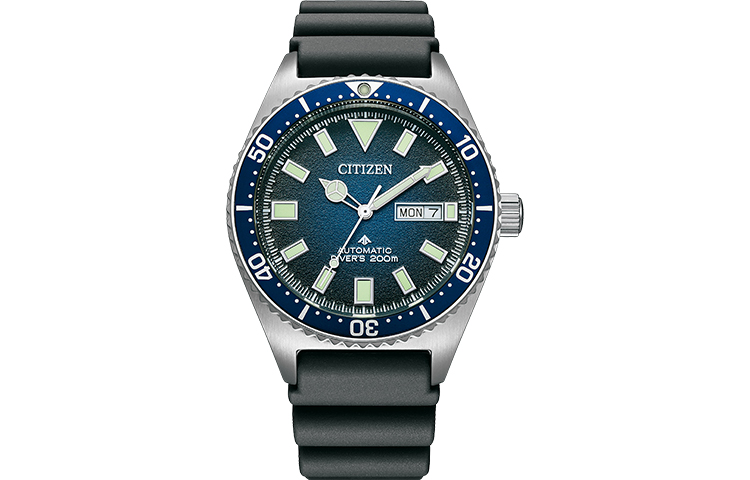 

CITIZEN Promaster Series механические часы с резиновым ремешком, мужские часы, синий циферблат