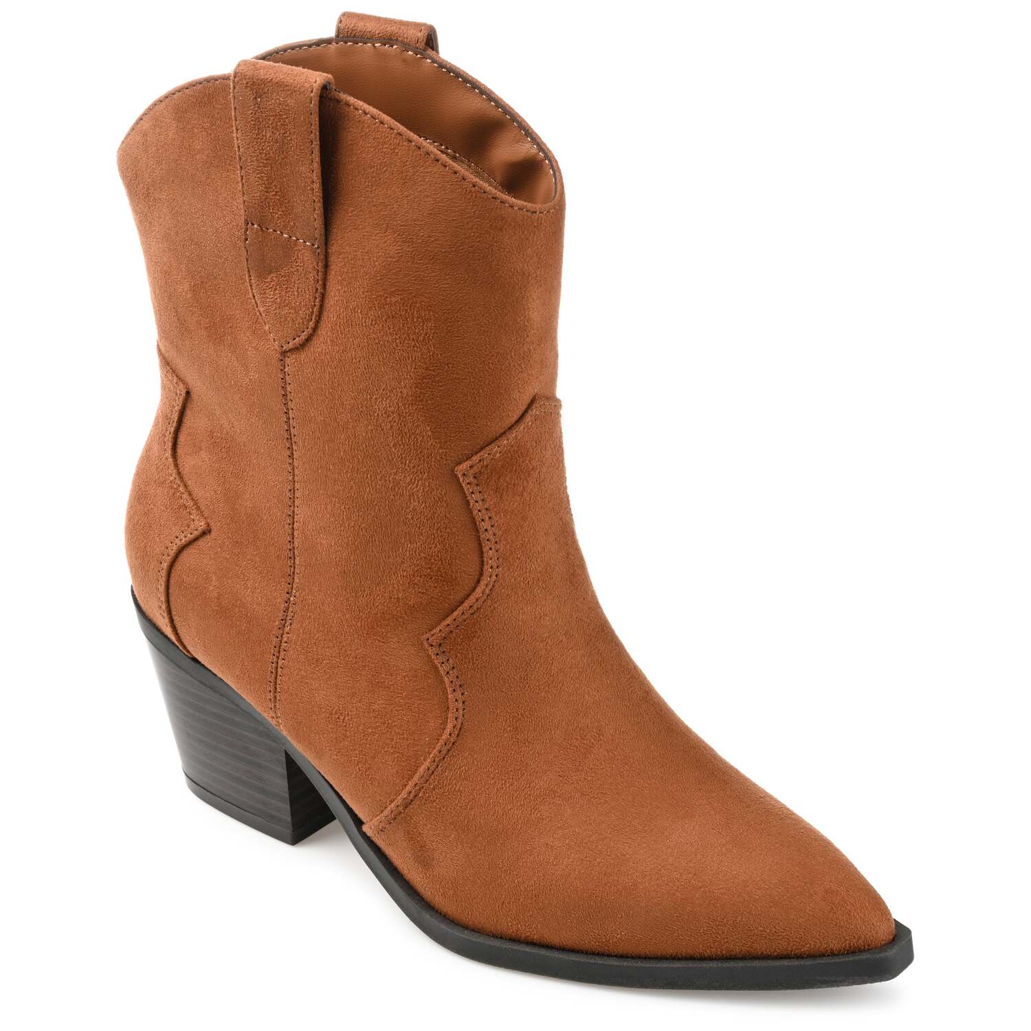 Journee Collection Женские Ботинки Becker с комфортной пеной, коричневый