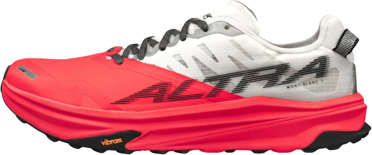 Мужские кроссовки для трейлраннинга ALTRA Mont Blanc Carbon, белый/коралловый — фото 4