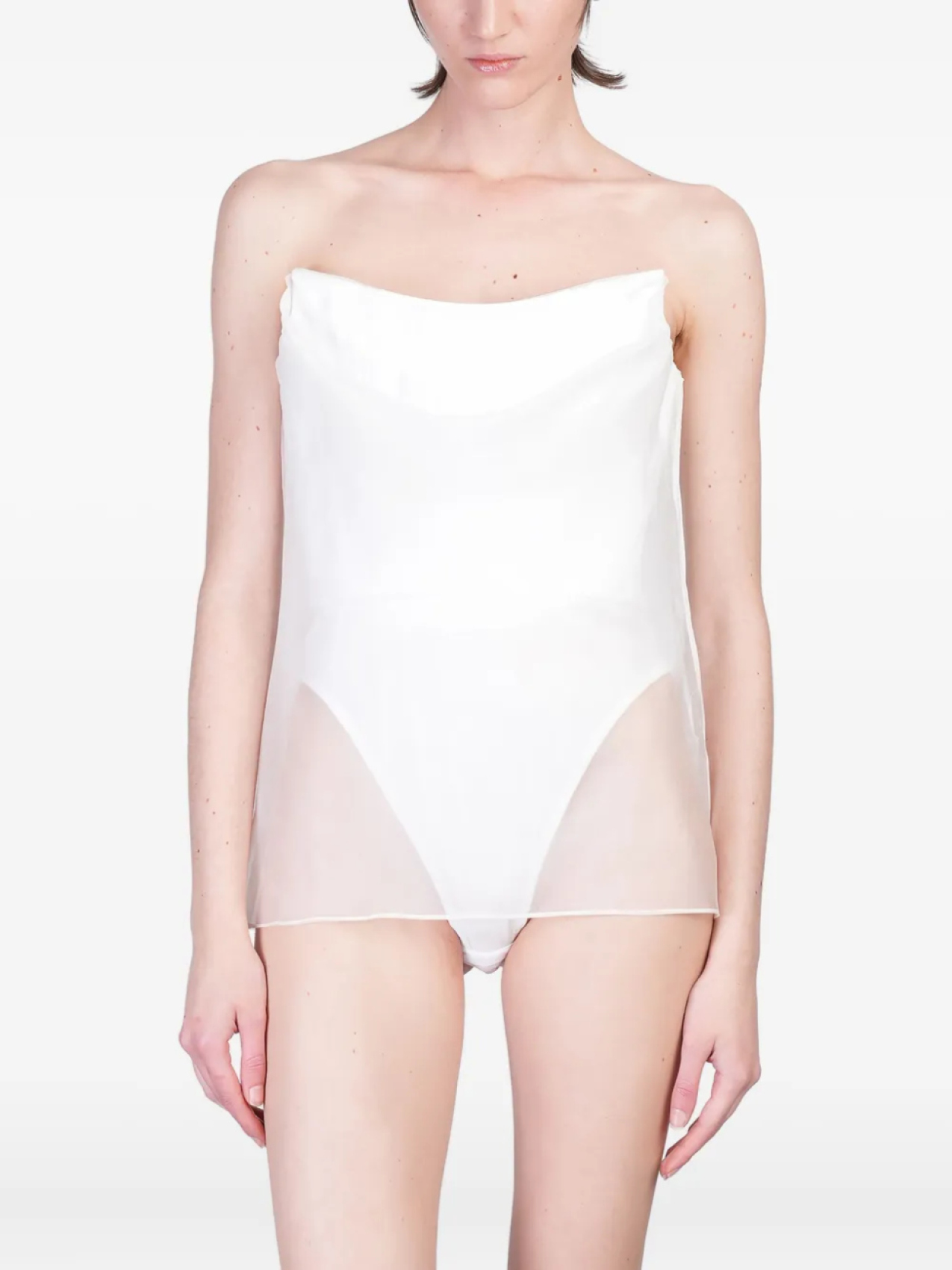 

Блузка Del Core draped bustier top, белый