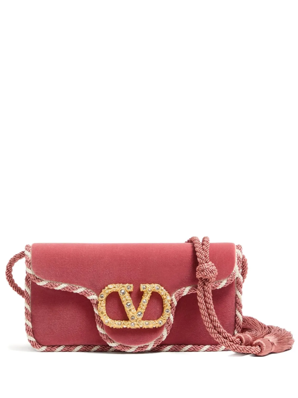 

Декорированный клатч Locò с логотипом VLogo Signature VALENTINO GARAVANI, розовый