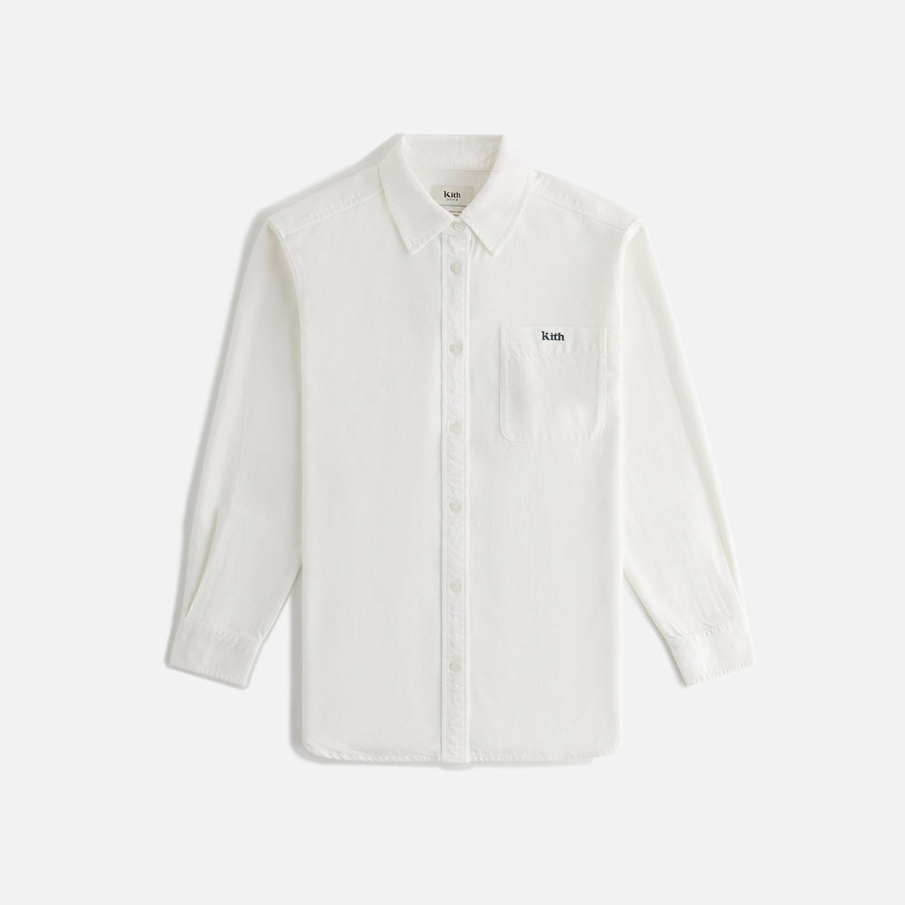 

Рубашка Kith Women Ora II Denim Shirt, цвет Putty Denim