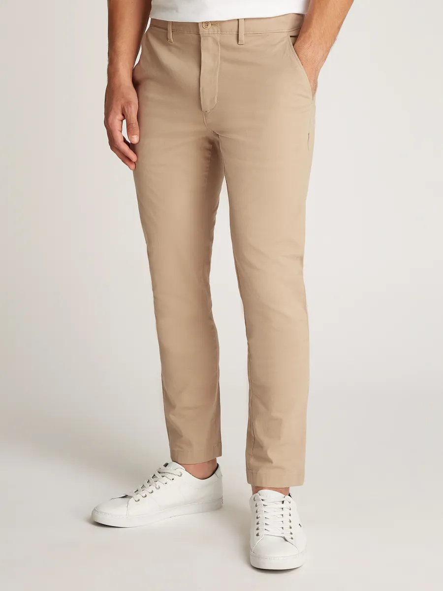 

Брюки из ткани Tommy Hilfiger "BLEECKER ESSENTIAL TWILL", бежевый