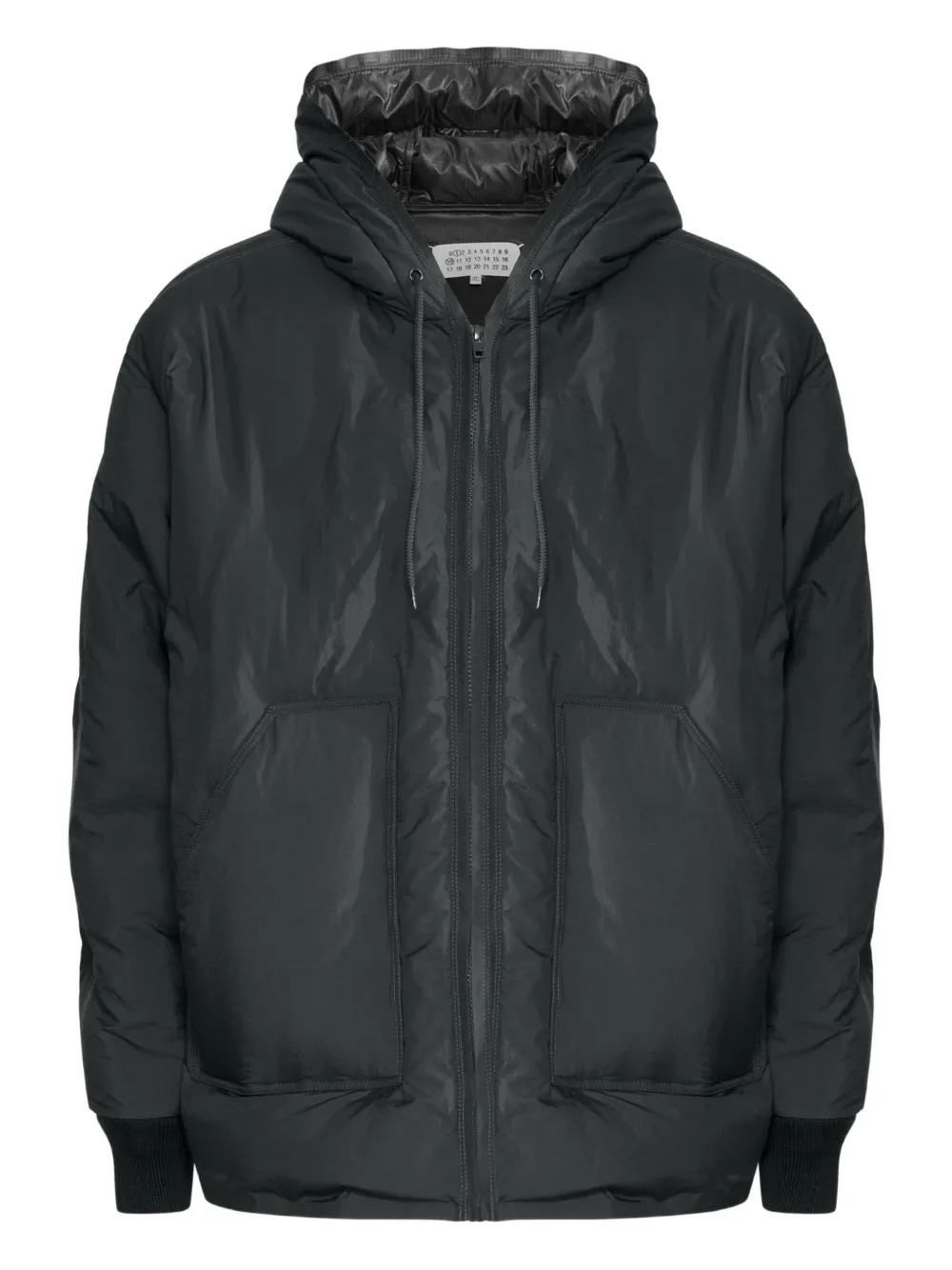 

Пуховик с капюшоном Maison Margiela, черный