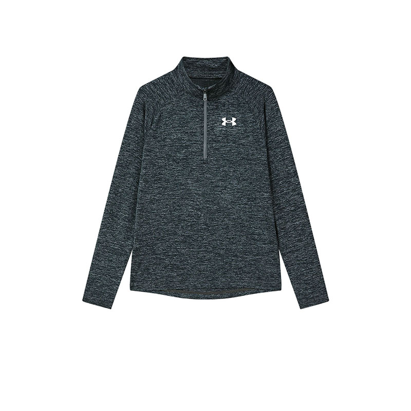 Футболки для начальной школы с воротником-стойкой, тонкие Under Armour, черный — фото 3