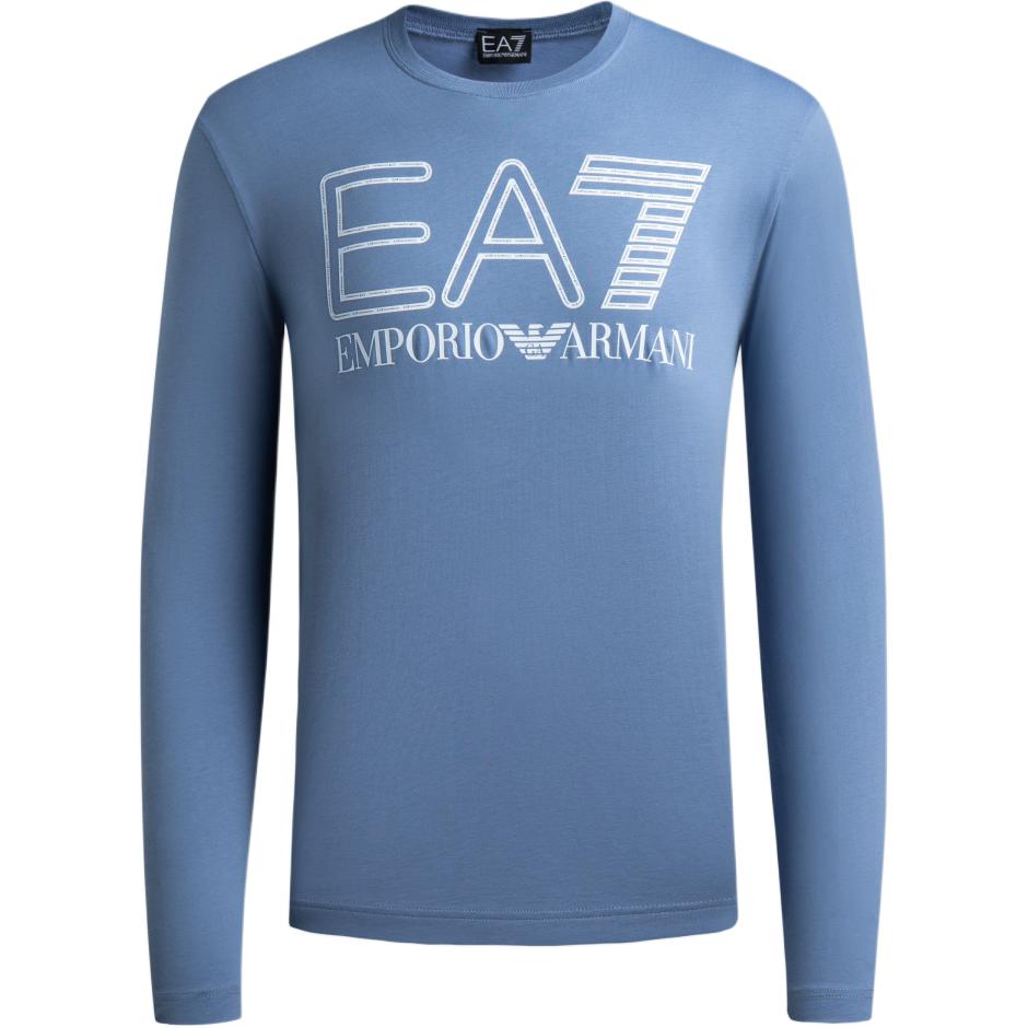 

Футболка EA7 FW23 мужская синяя EMPORIO ARMANI