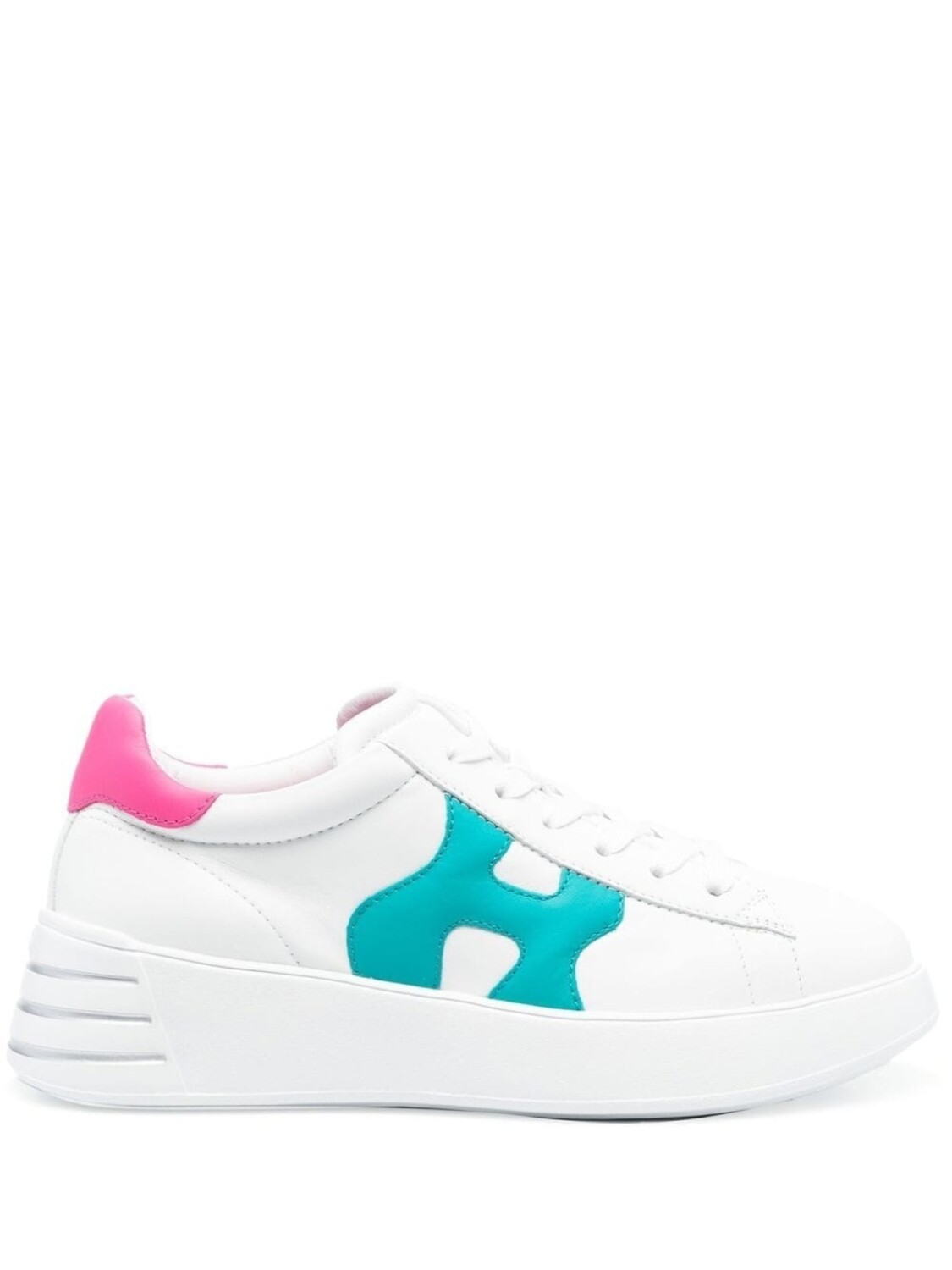 

Кроссовки Hogan Rebel, белый/розовый/зеленый