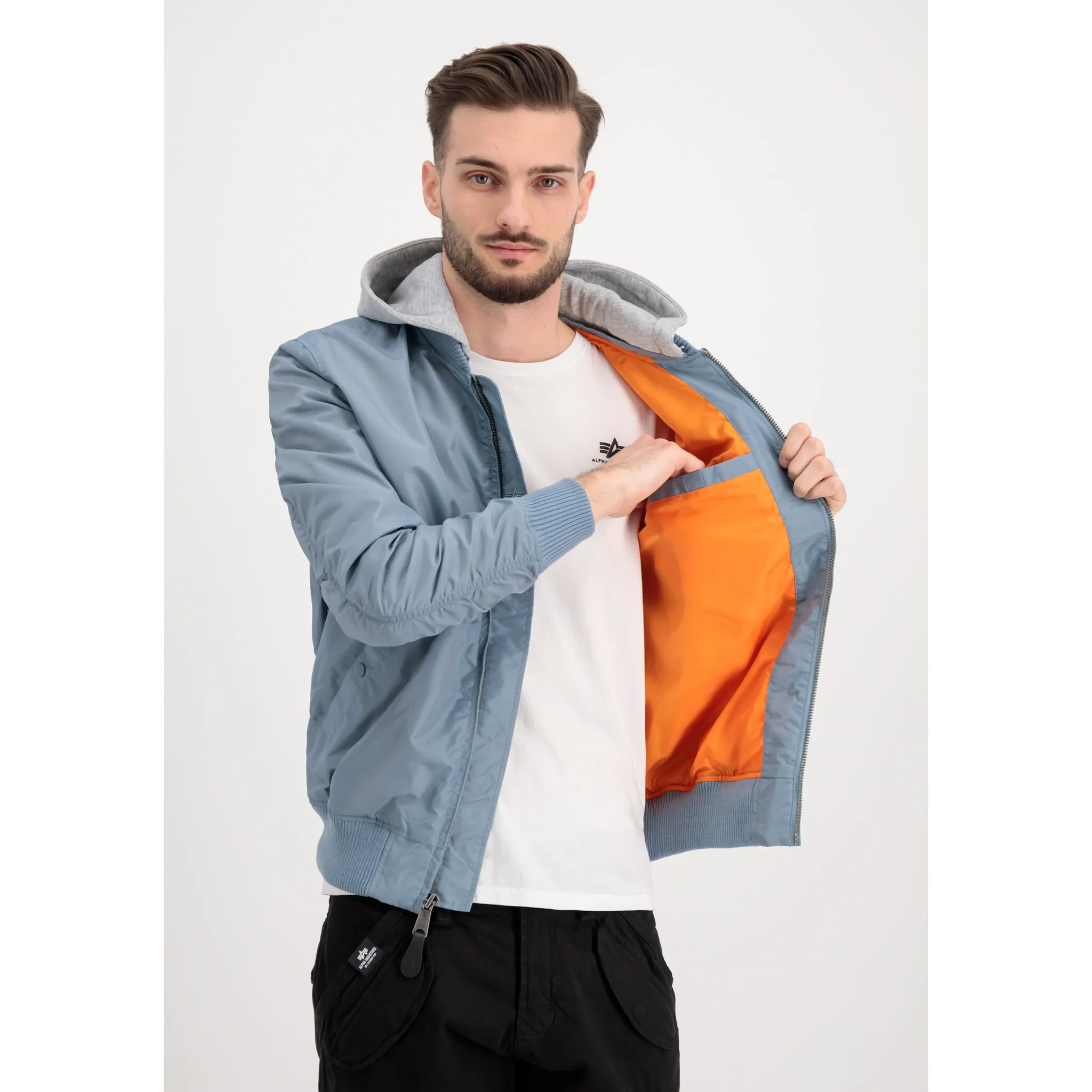 

Куртка-бомбер Alpha Industries " Alpha Industries Мужчины - Куртки-бомберы MA-1 TT Hood", синий