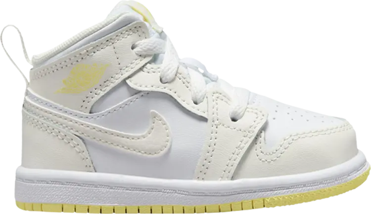 

Кроссовки Air Jordan 1 Mid TD 'Sail Light Laser Orange', кремовый