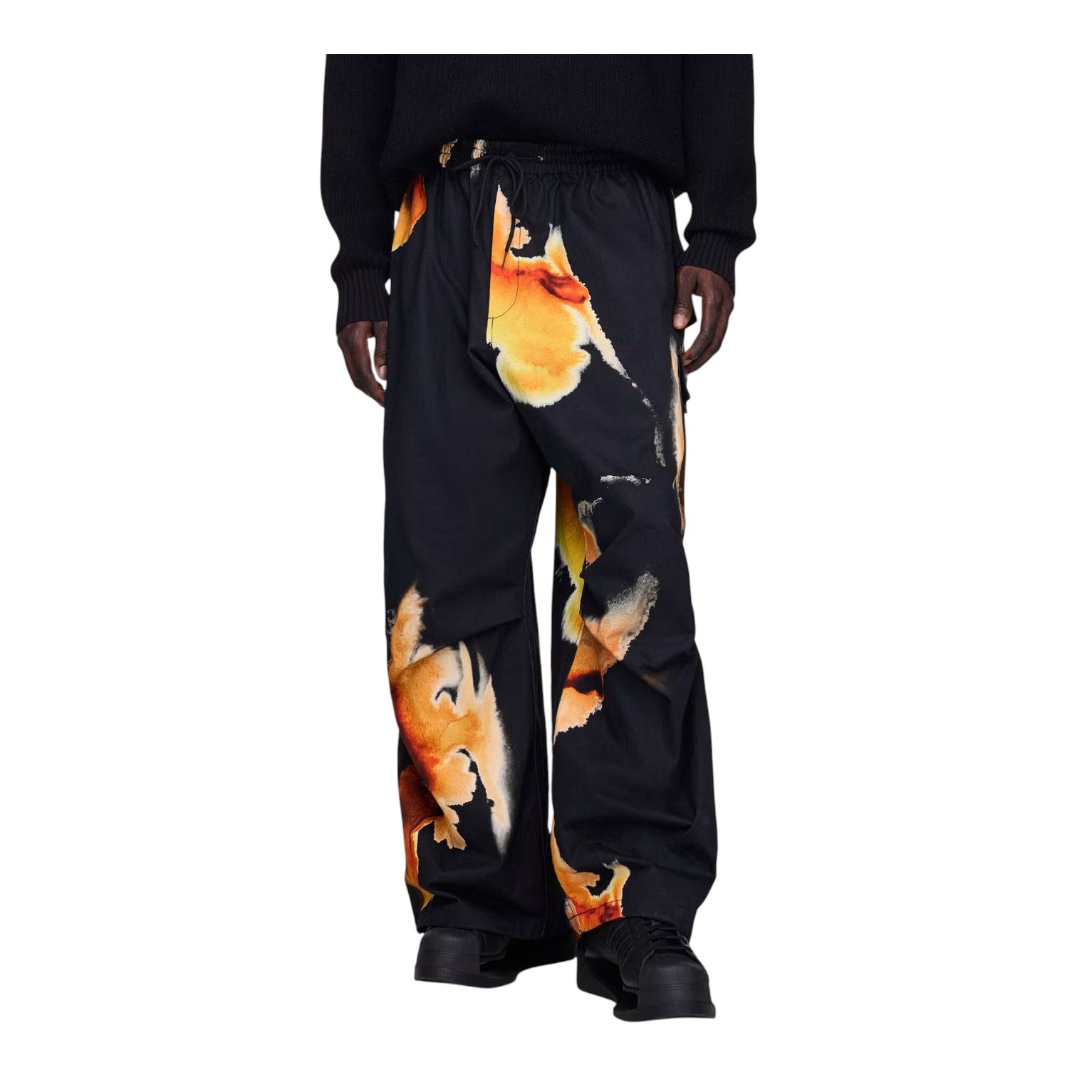 Брюки adidas Y-3 AOP UT Twill Cargo Pants 'Black' — фото 3