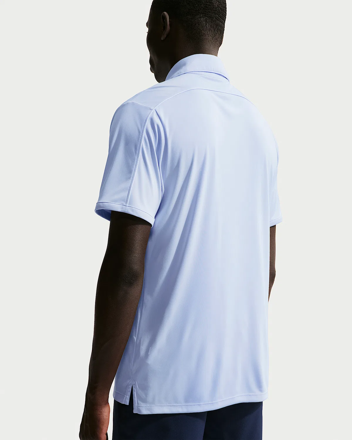 Мужское поло Nike Par Dri-FIT с логотипом на груди, Football Grey/White — фото 2