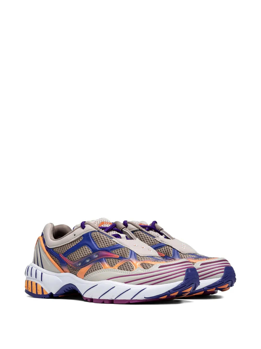Кроссовки X White Mountaineering Grid Web Saucony, коричневый — фото 2