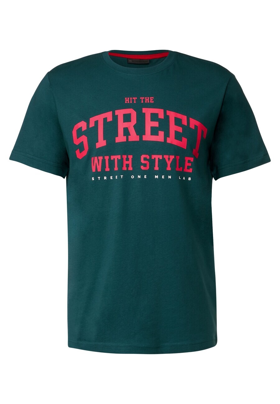 

Классическая футболка Street One MEN Shirt, зеленый