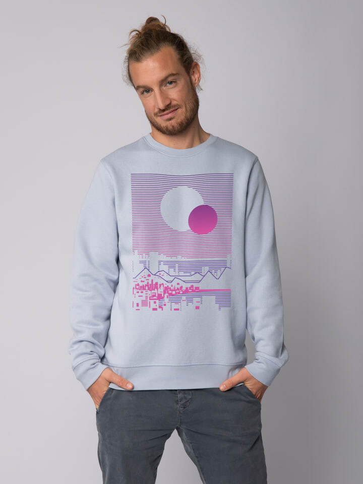 

Толстовка wat Apparel Sun and Moon Skyline, цвет serene blue