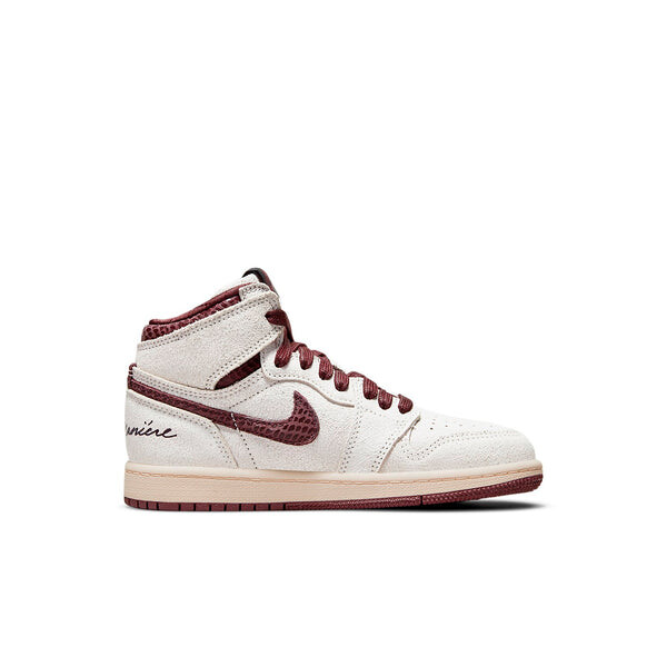 Кроссовки 1 высокие и xa ma maniere Air Jordan, серый — фото 2
