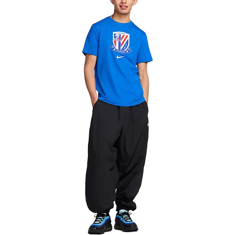 Nike Футболка мужская royal blue/white — фото 4