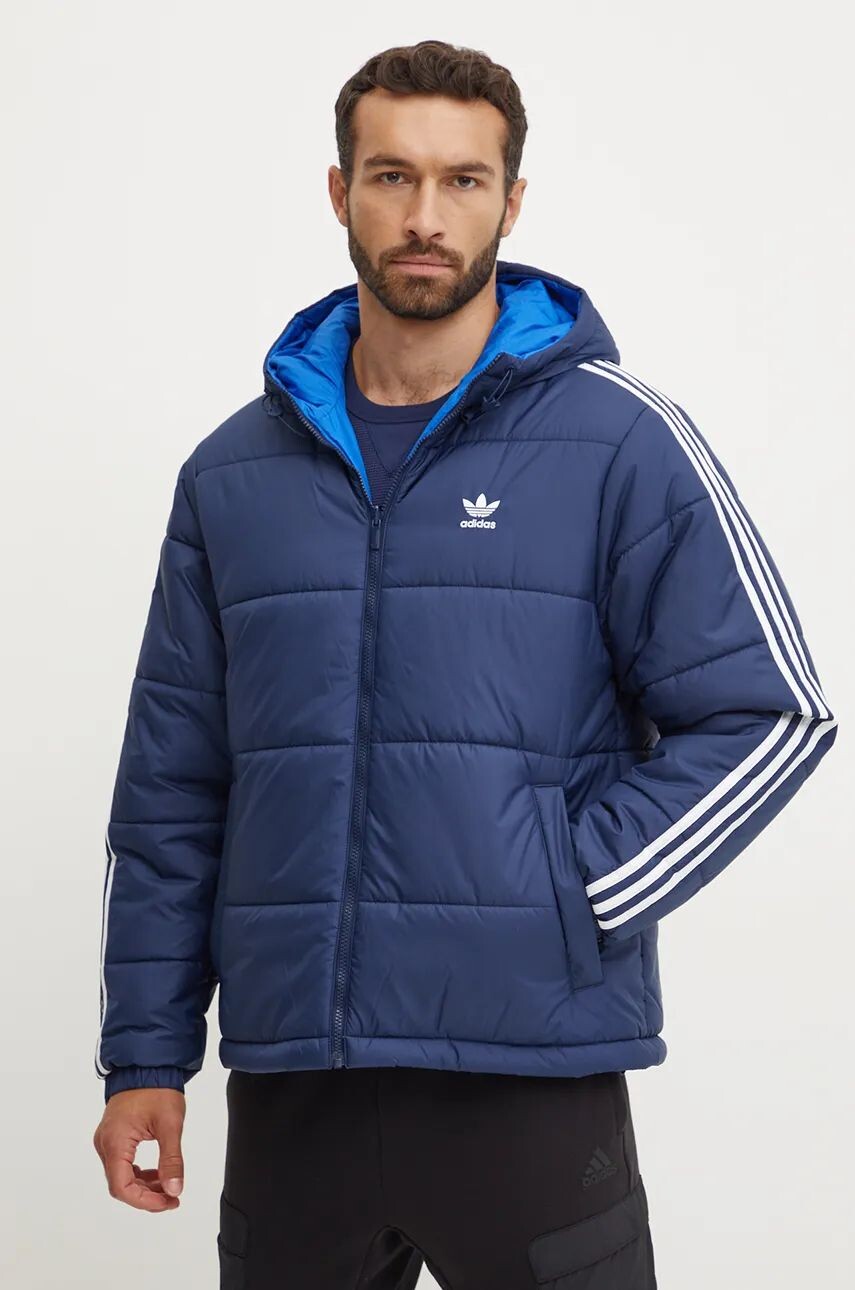 

Двусторонняя куртка adidas Originals Adicolor Reversible Jacket, темно-синий