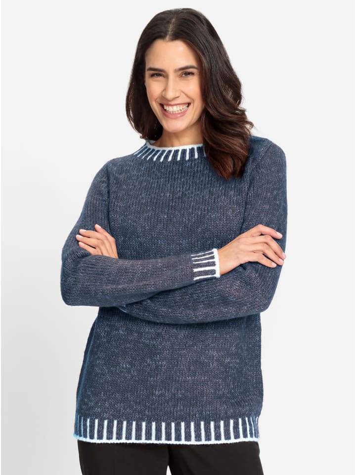 

Свитер с длинными рукавами в дымчато-синем и экрю-цветовом узоре WITT WEIDEN