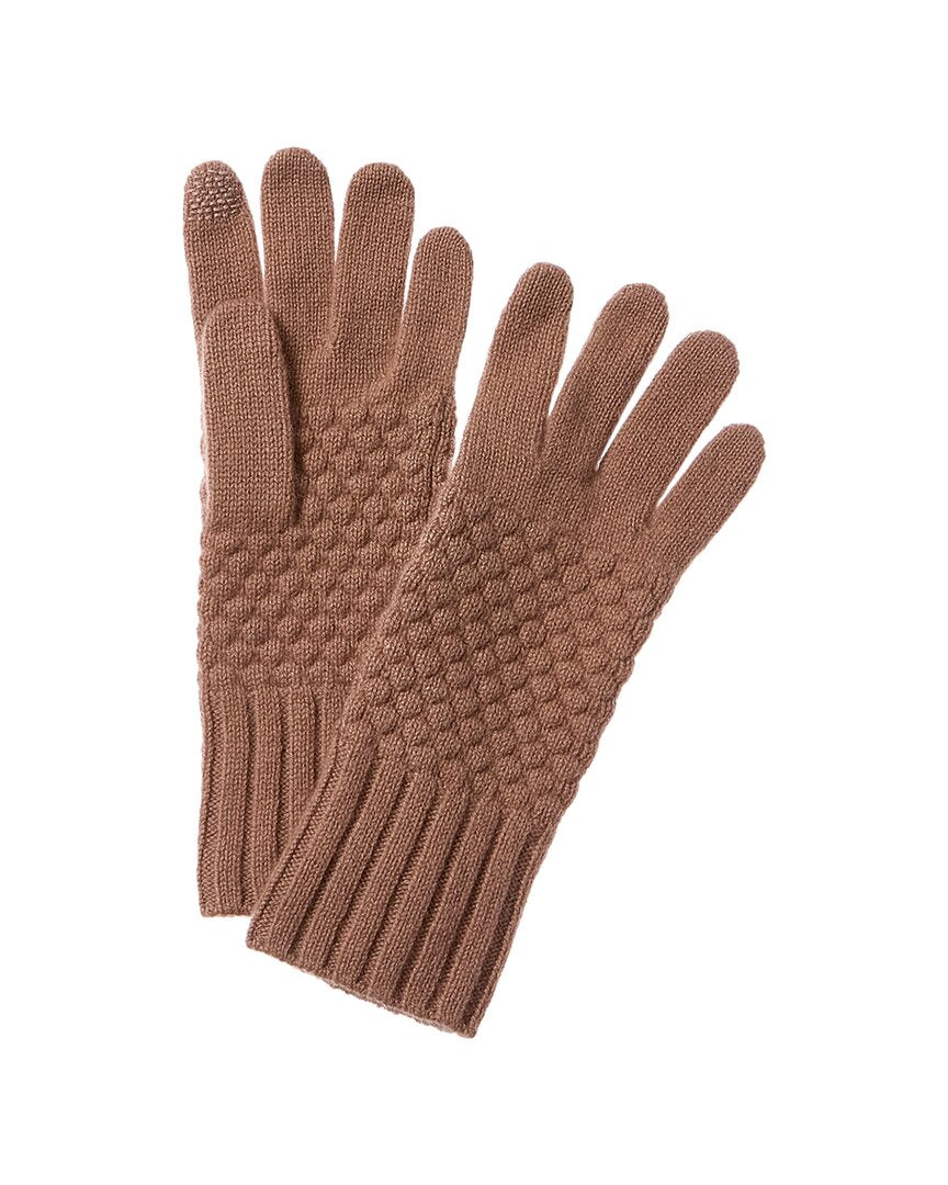 

Перчатки Hannah Rose Raised Diamond Stitch из кашемира