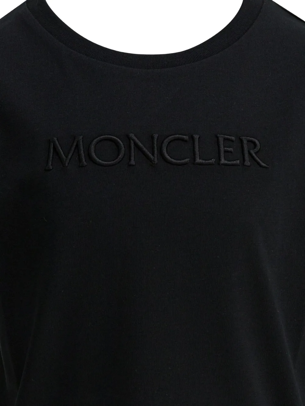 Футболка с тиснением Moncler Enfant, черный — фото 3