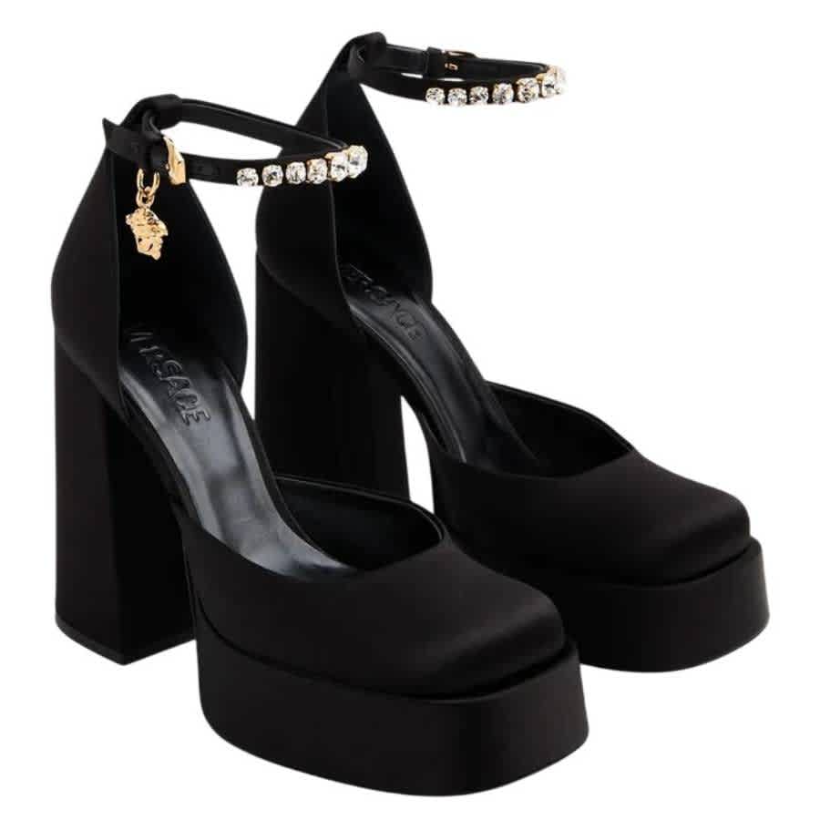 Туфли Versace Medusa Aevitas Platform Pumps, черный/золотой Versace — фото 2