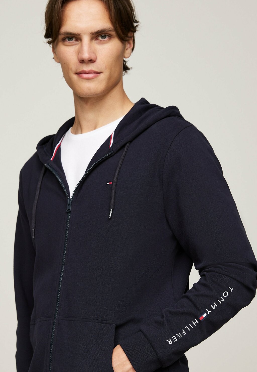 

Толстовка на молнии TH ORIGINAL LOGO Tommy Hilfiger, темно-синий