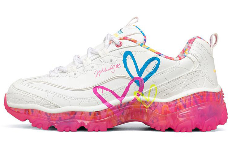 

D"LITES CRYSTAL Кроссовки женские с низким верхом розового/белого цвета Skechers, Розовый, D"LITES CRYSTAL Кроссовки женские с низким верхом розового/белого цвета Skechers