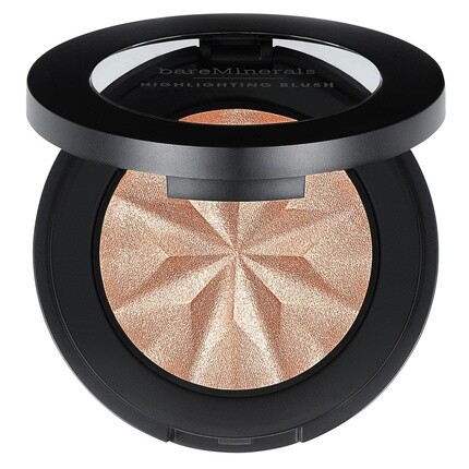 

Gen Nude Highlighting Blush Румяна 2-в-1 + хайлайтер Гибридный шелковистый растушевываемый макияж Для повседневного использования Не содержит талька Веганское персиковое сияние, Bareminerals