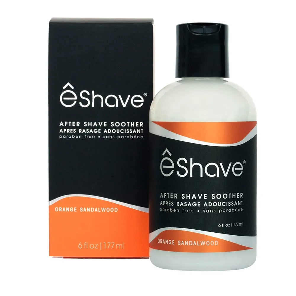 Бальзам после бритья eShave для мужчин, успокаивает раздражение, глубоко увлажняет, веганский, Zesty Orange Sandalwood, 170 г, Orange