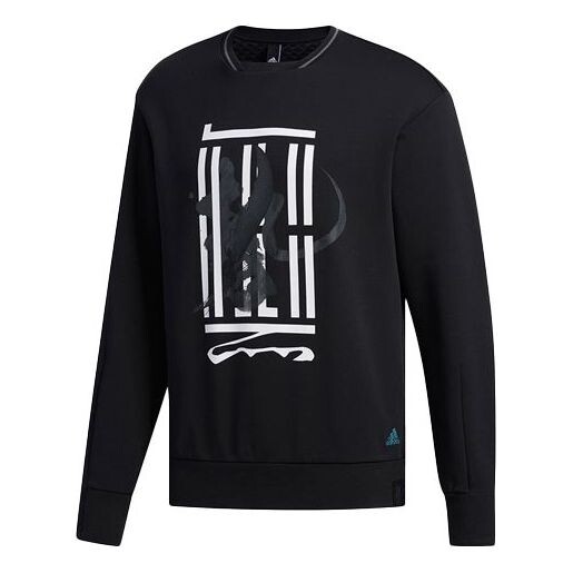 

Толстовка adidas WJ SWT LOGO Casual Sports Round Neck Pullover Black, черный