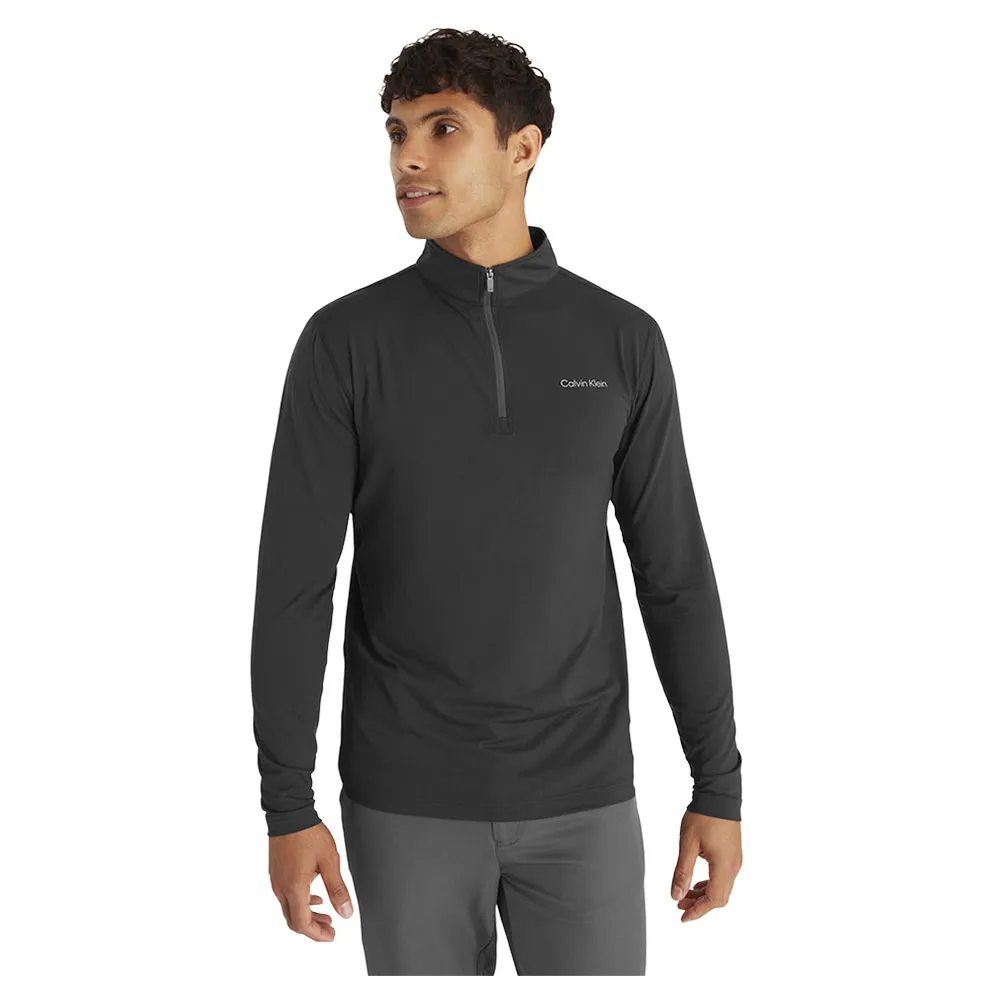

Толстовка Calvin Klein Golf Newport half zip, черный