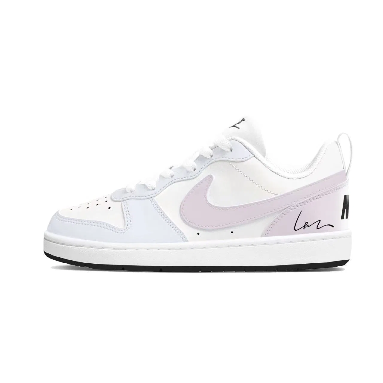Кроссовки для скейтбординга Court Borough Purple Heartbeat Low top Kids', сине-фиолетовые, для подростков Nike — фото 3