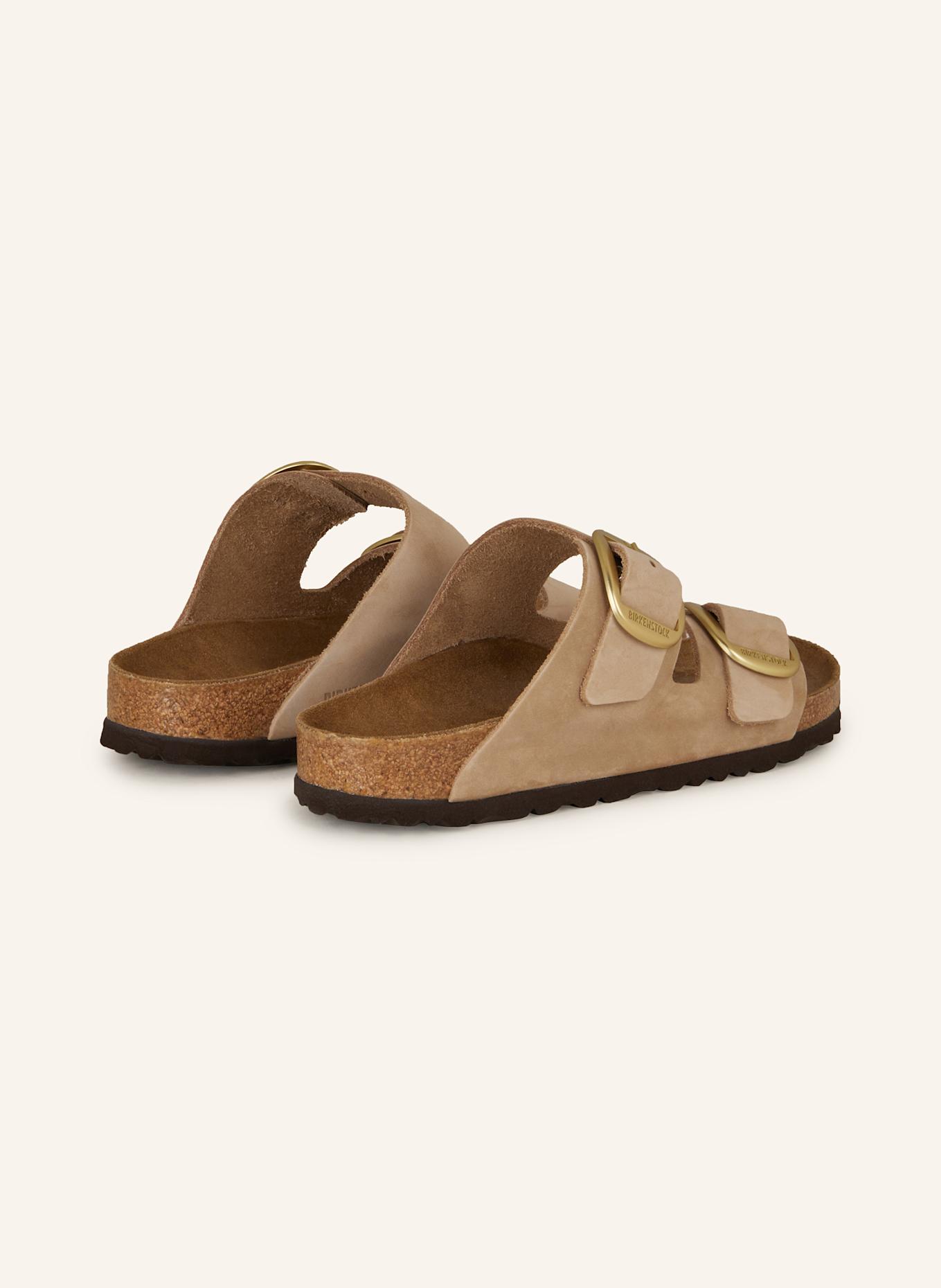 Мюли аризона большая пряжка lenb Birkenstock, коричневый — фото 2