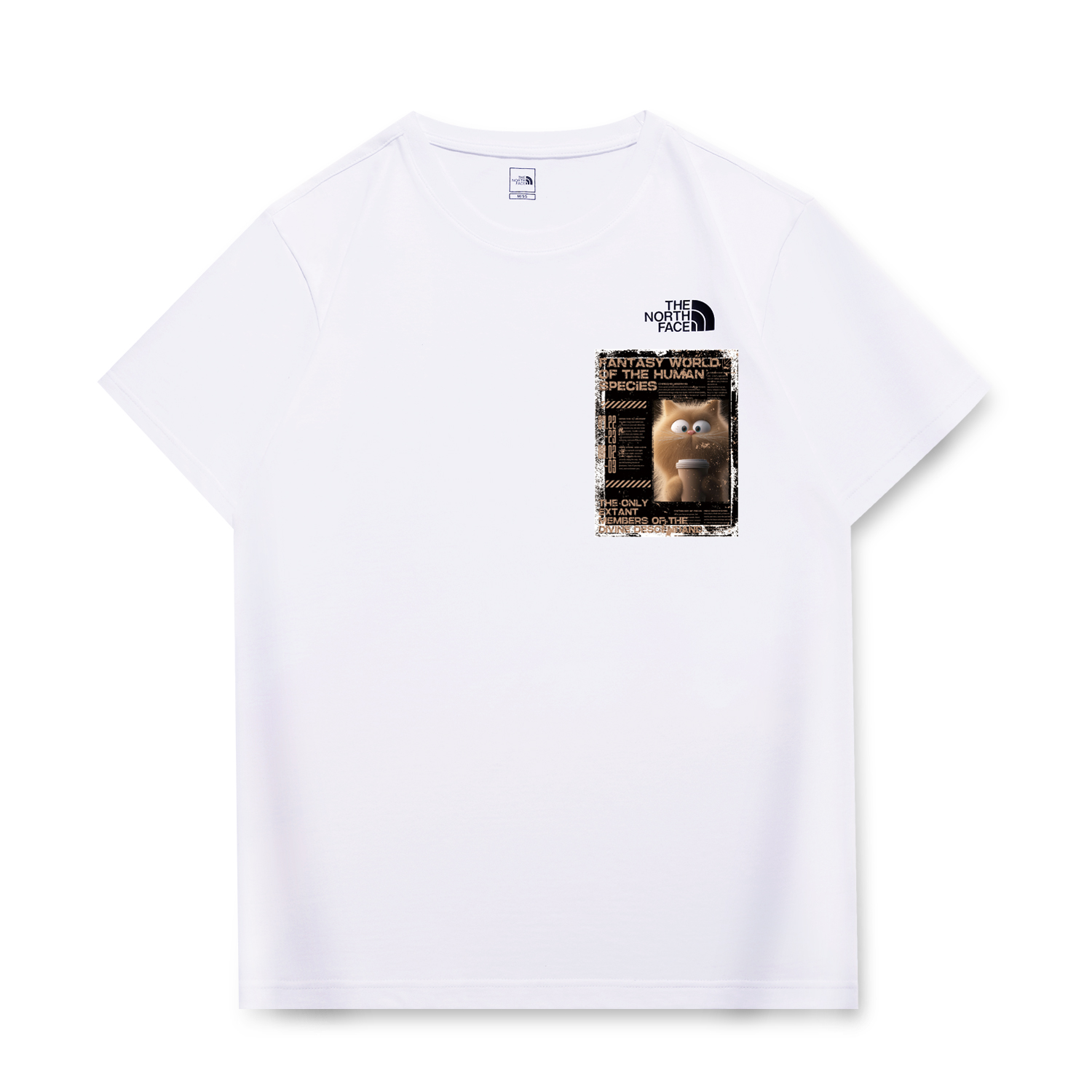 

THE NORTH FACE Футболка унисекс белая, Белый, THE NORTH FACE Футболка унисекс белая