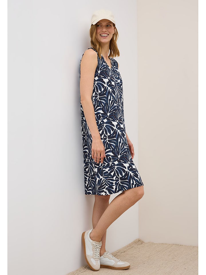 

Короткое платье Cecil, темно-синий/белый