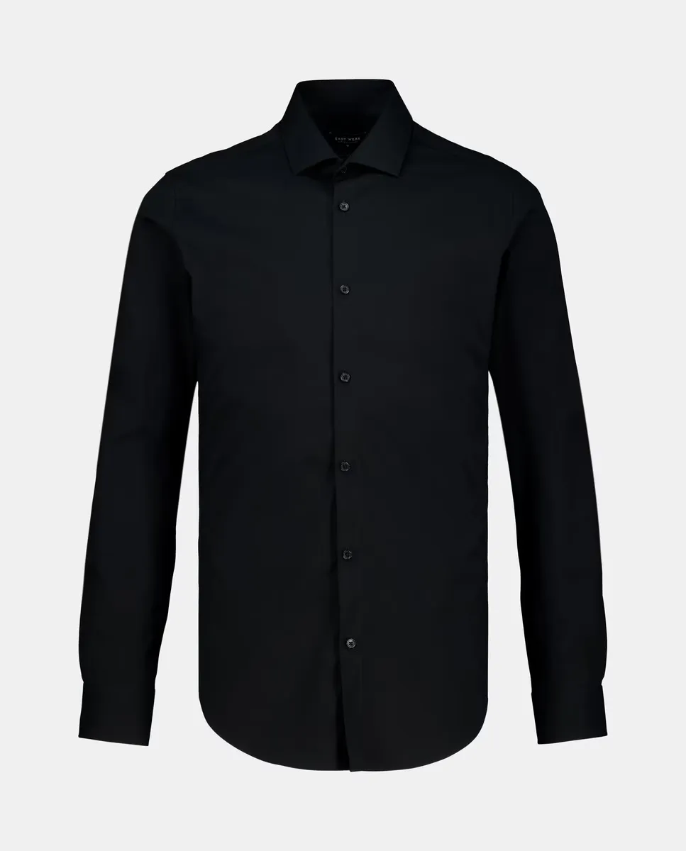 

Очень эластичная однотонная мужская рубашка Easy Wear, черный