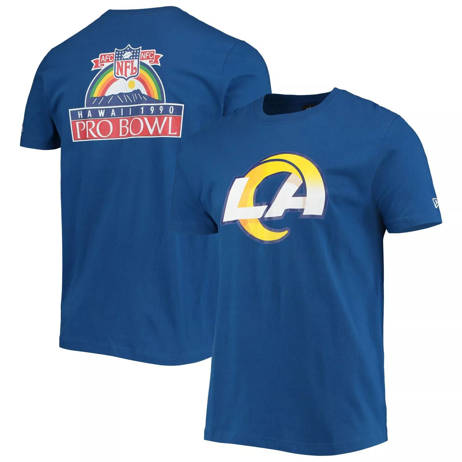 

Мужская футболка Royal Los Angeles Rams 1990 Pro Bowl New Era