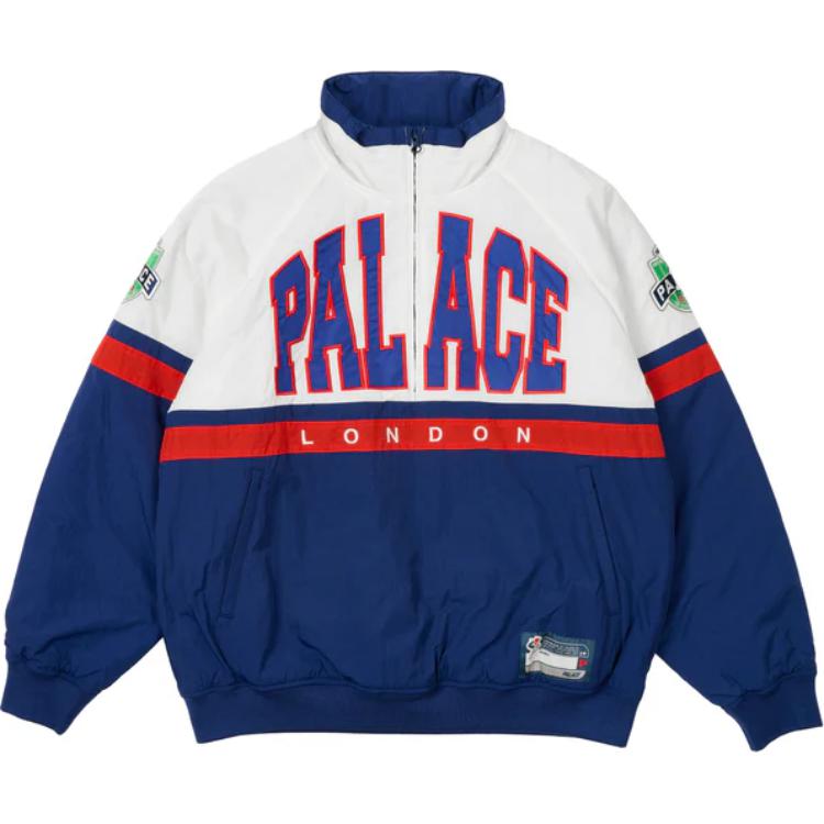 

PALACE Полузастёгивающаяся куртка-бомбер, White