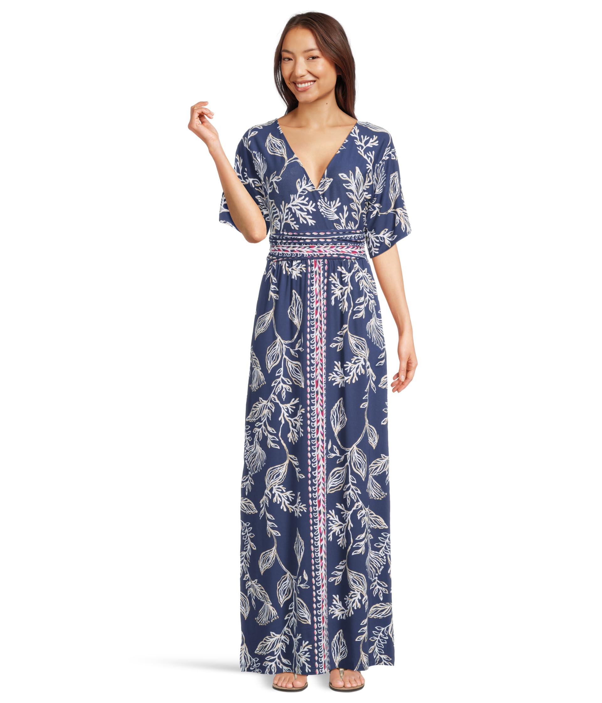 

Платье Lilly Pulitzer Parigi Boat Neck Maxi Dress, цвет Low Tide Navy Coastal Locale Engineered Knit Dress