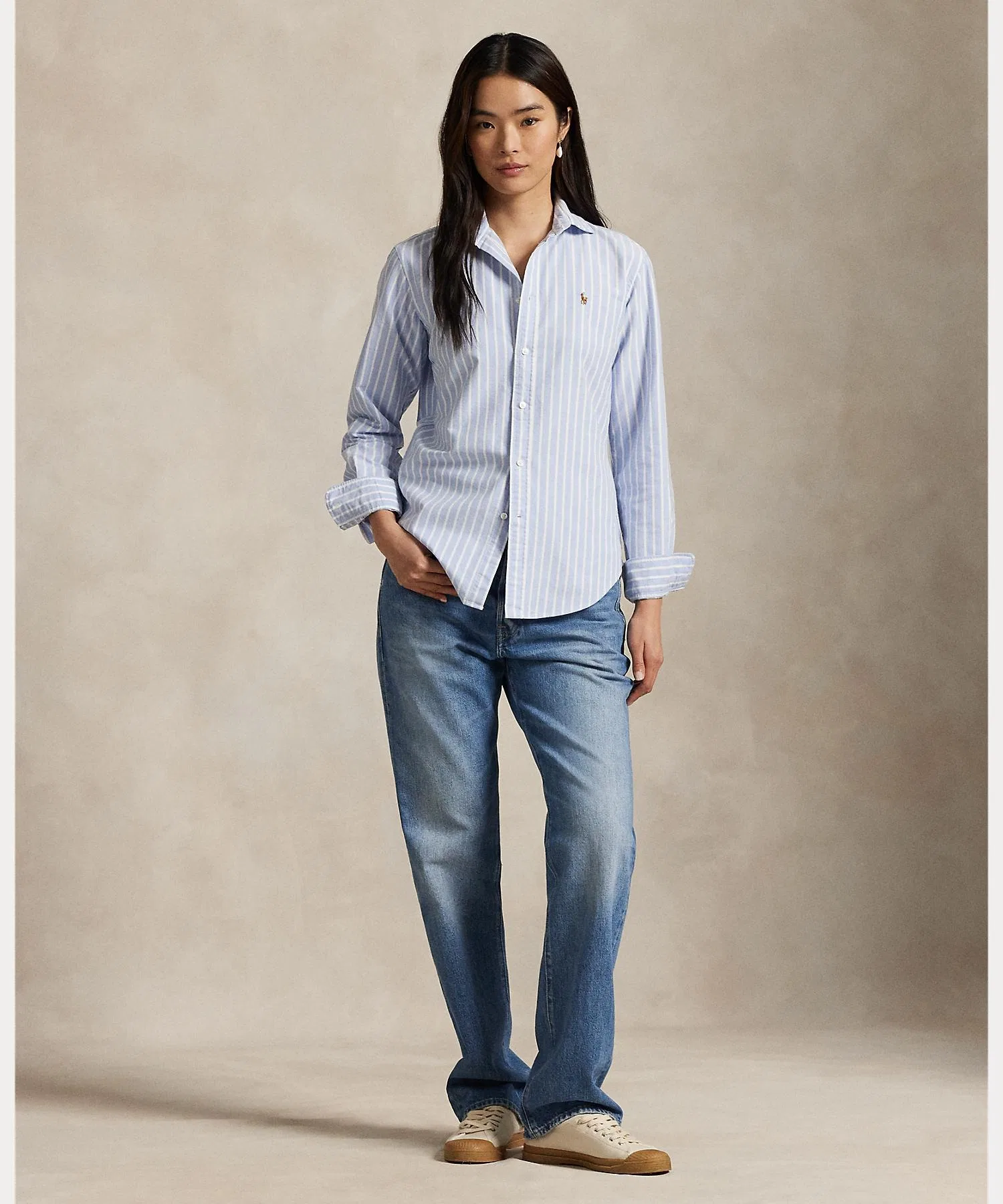 Женская рубашка POLO RALPH LAUREN Classic Fit Oxford — фото 3