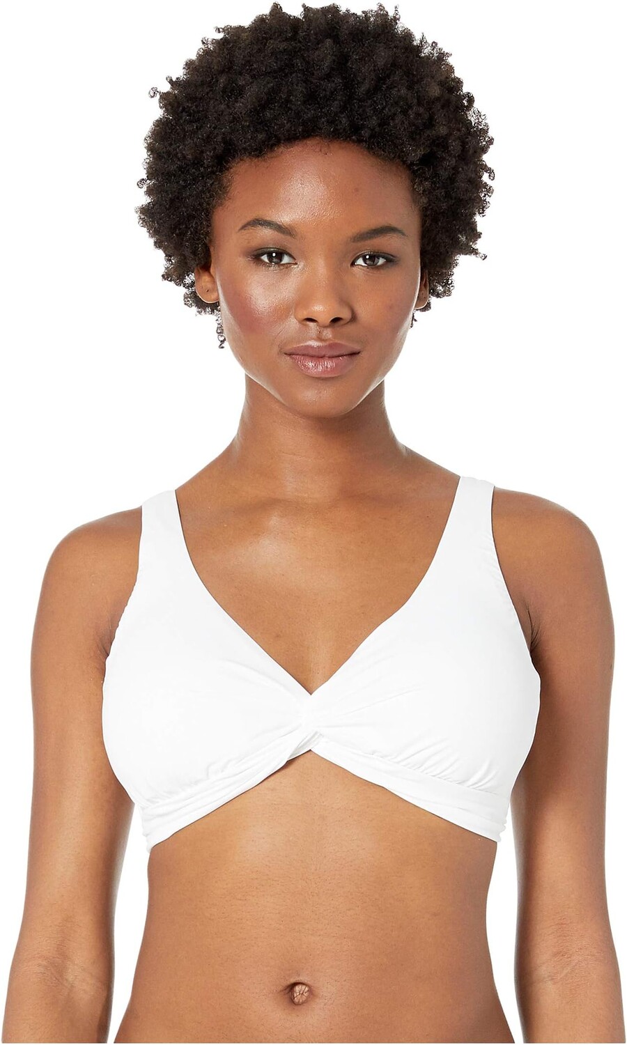 

Купальник Tommy Bahama Pearl Underwire Over the Shoulder Twist Front Bra, белый