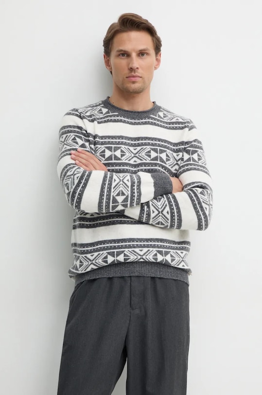 

Свитер с добавлением шерсти EZEKIEL Guess, серый