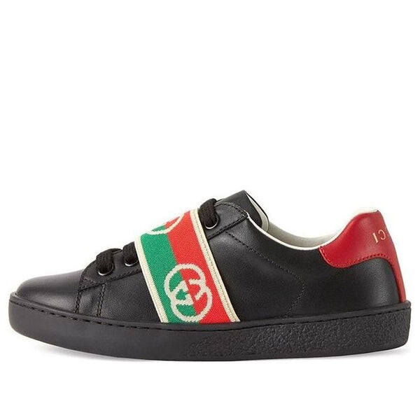 

Кроссовки ace sneaker with interlocking g web 'black' Gucci, черный