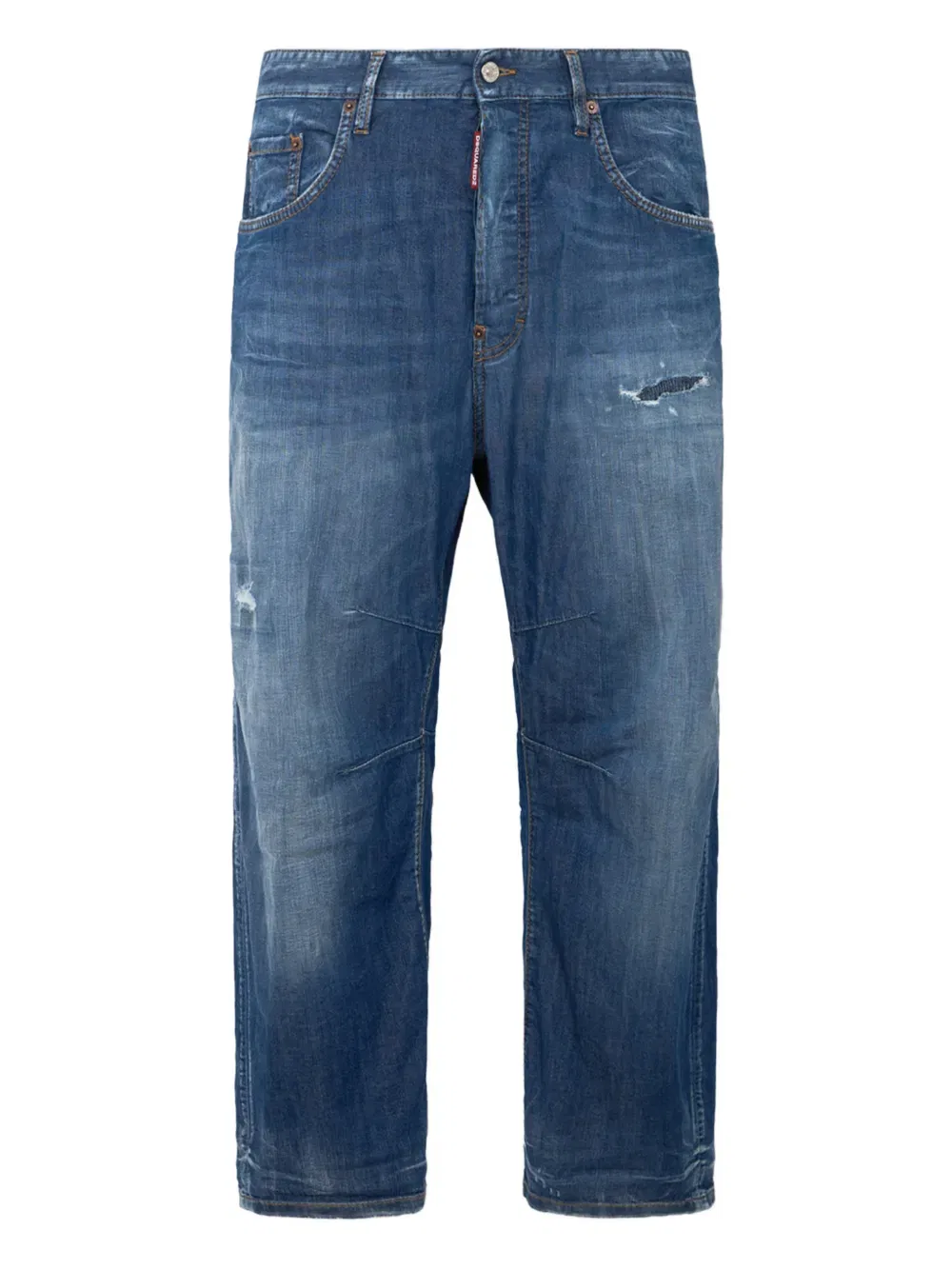Потертые джинсы Dsquared2, синий