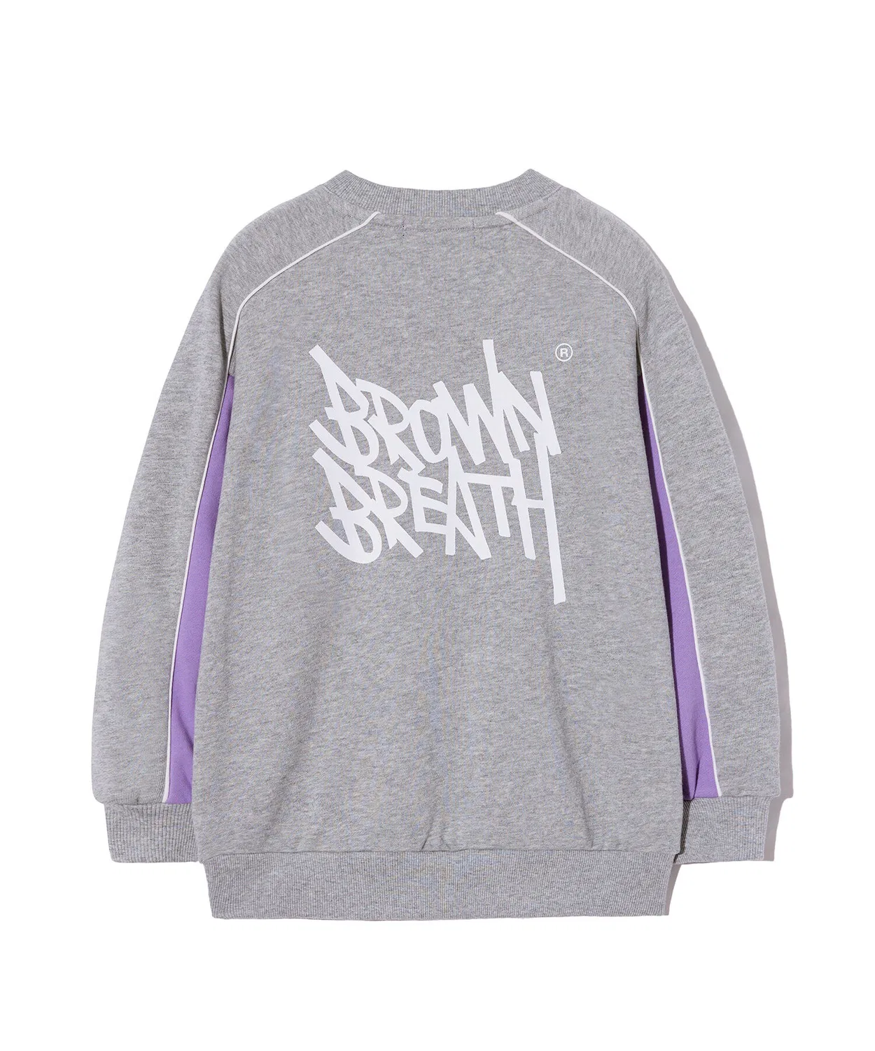 Детский свитшот с цветными блоками серый от Brownbreath Kids — фото 2
