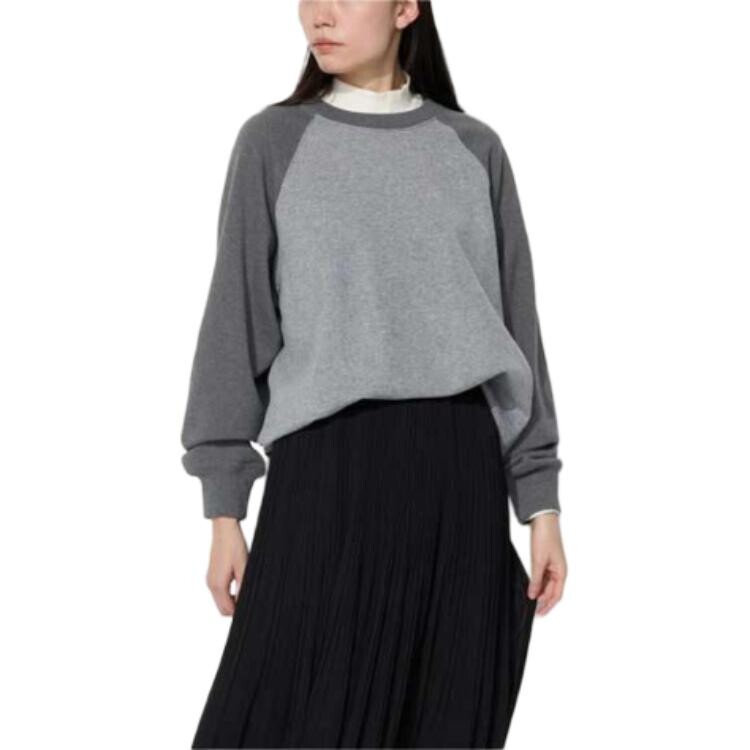 Толстовка унисекс свинцово-серая Uniqlo, серый — фото 2