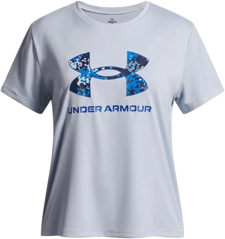 Футболка Active Tech Print, Under Armour, цвет Blue Calm / Washed Navy