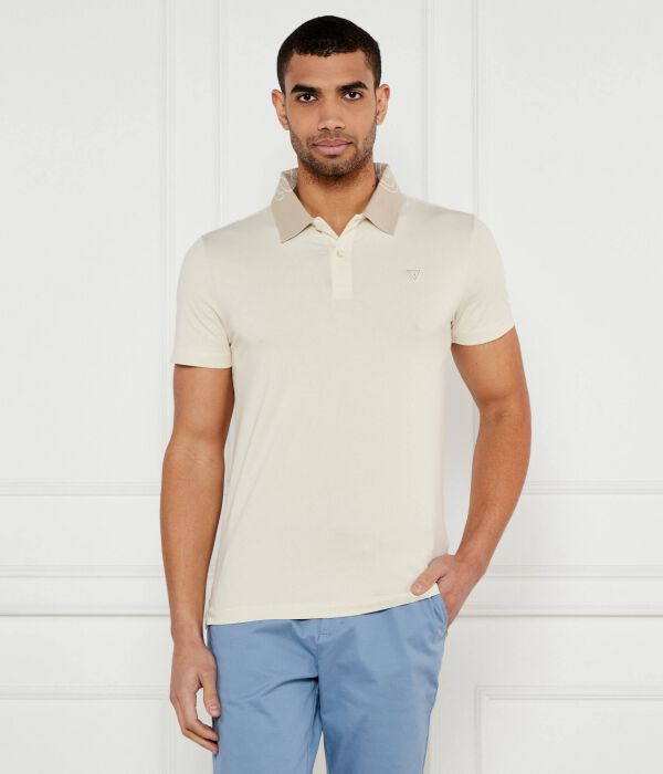 

Поло Guess Jeans Nolan Extra Slim Fit, бежевый