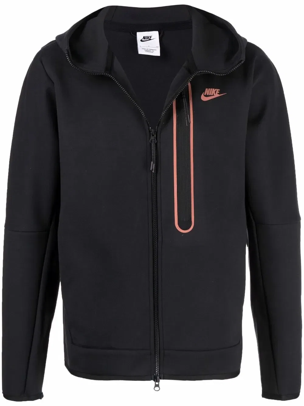 Куртка на молнии с логотипом Nike, черный